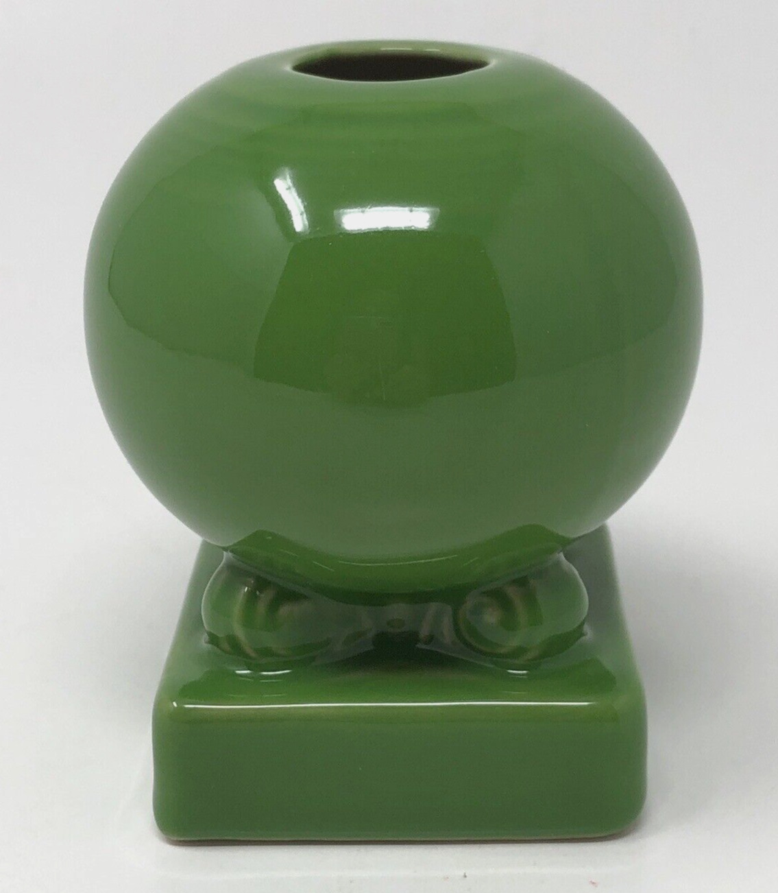 Fiestaware Bulb Candle Holder Shamrock Green Retired Art Deco Ball Rare