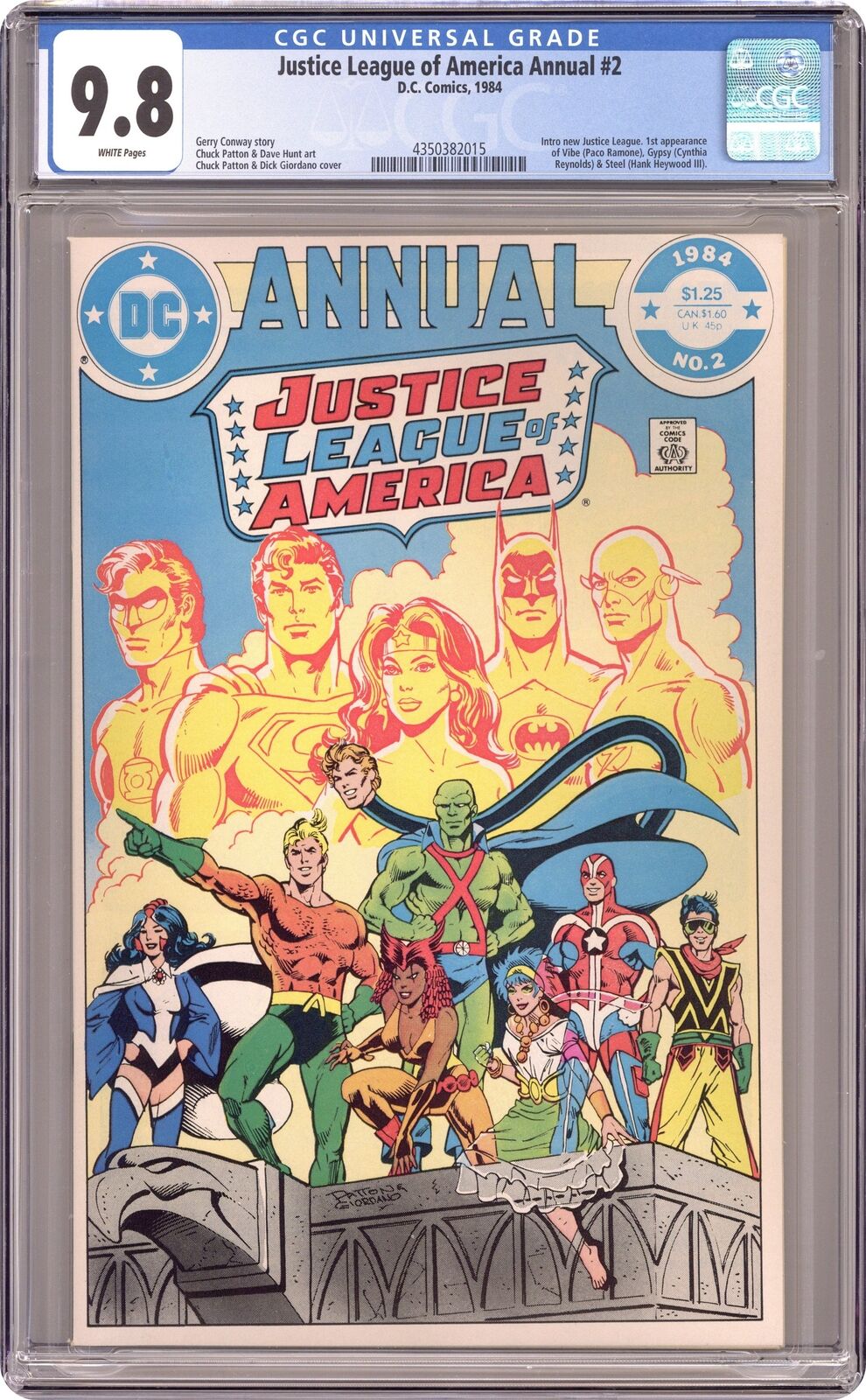 Justice League of America Annual #2 CGC 9.8 1984 4350382015