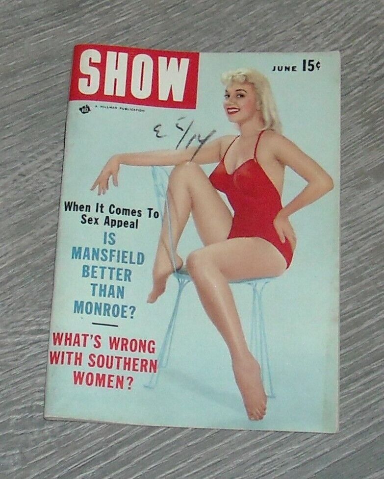 SHOW DIGEST MEN\'s PINUP MAGAZINE June 1956 MARILYN MONROE vs JAYNE MANSFIELD
