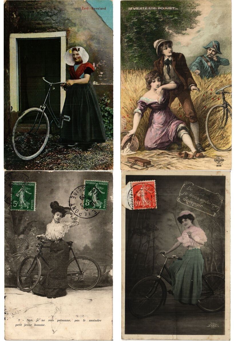 BICYCLES, CYCLING, 60 Postcards Pre-1960 (L6178)