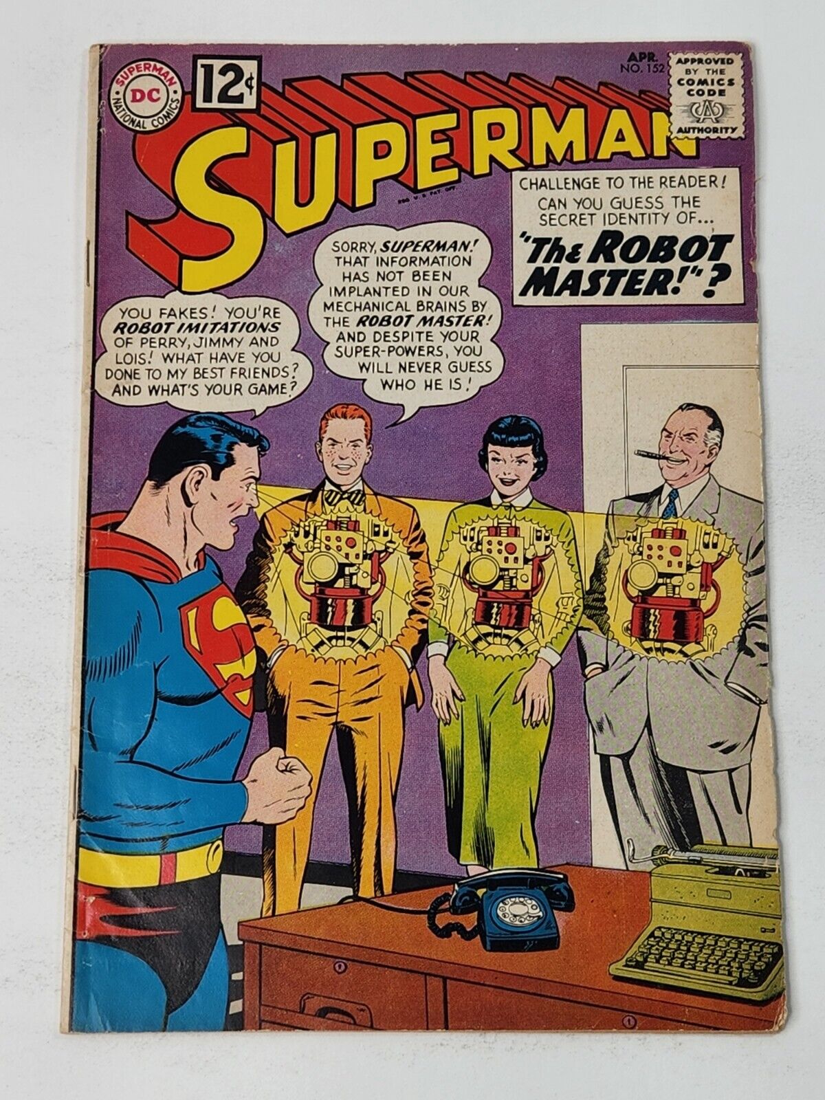 Superman 152 DC Comics Jerry Siegel Curt Swan Silver Age 1962