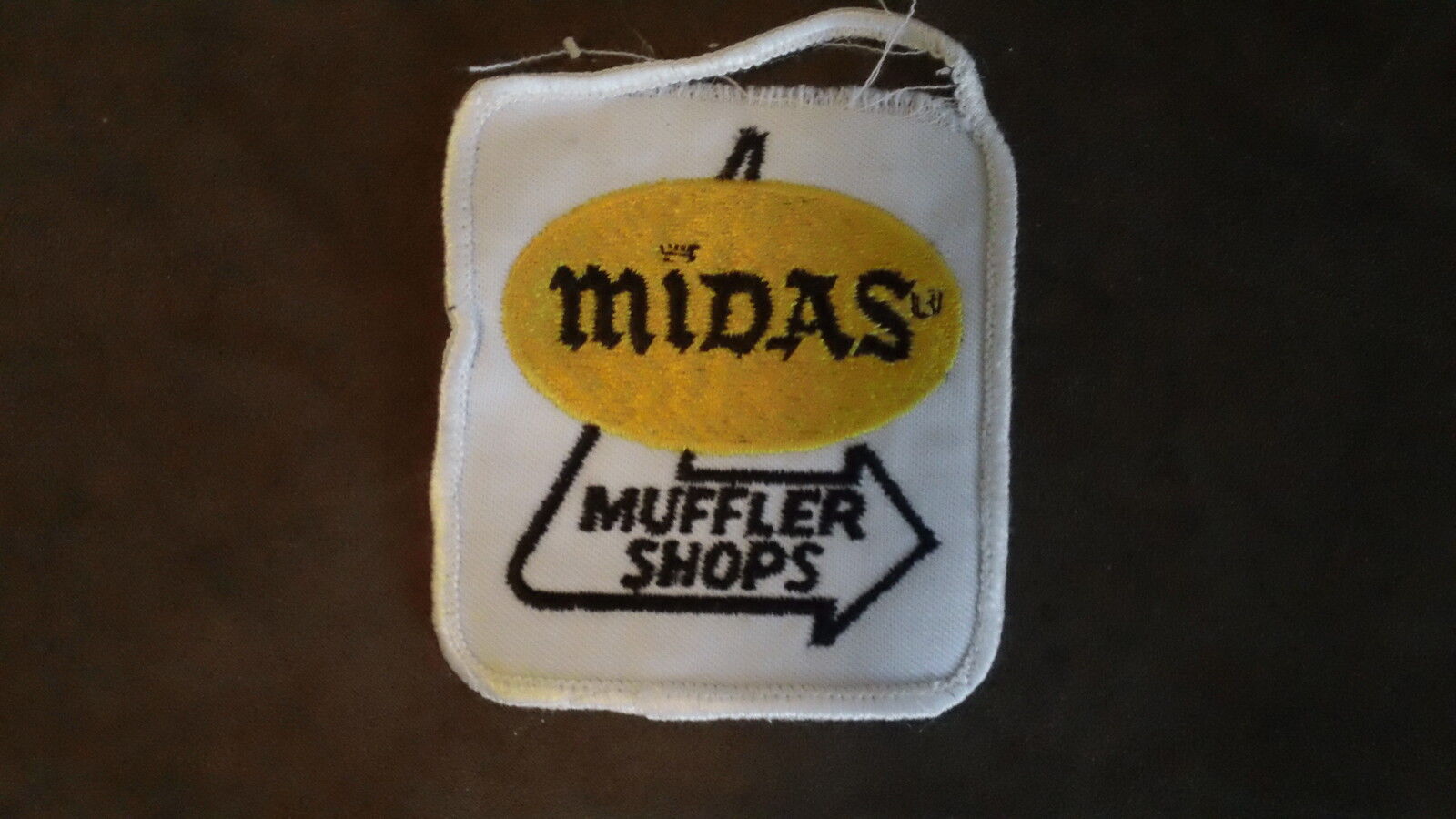 Midas Muffler Shops Embroidered Patch Applique Badge Brand Auto Repair Brakes 