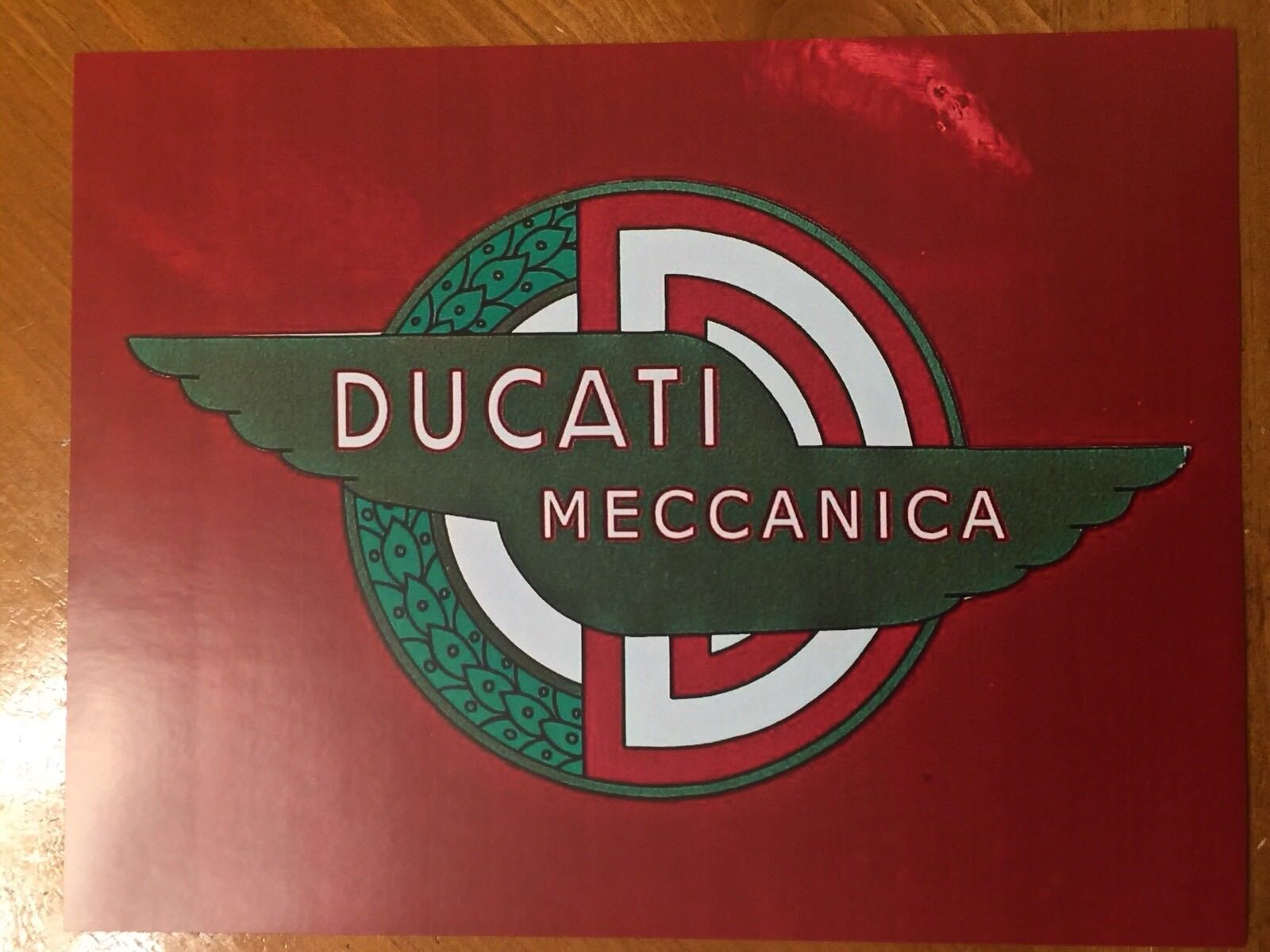Tin Sign Vintage Ducati Meccanica