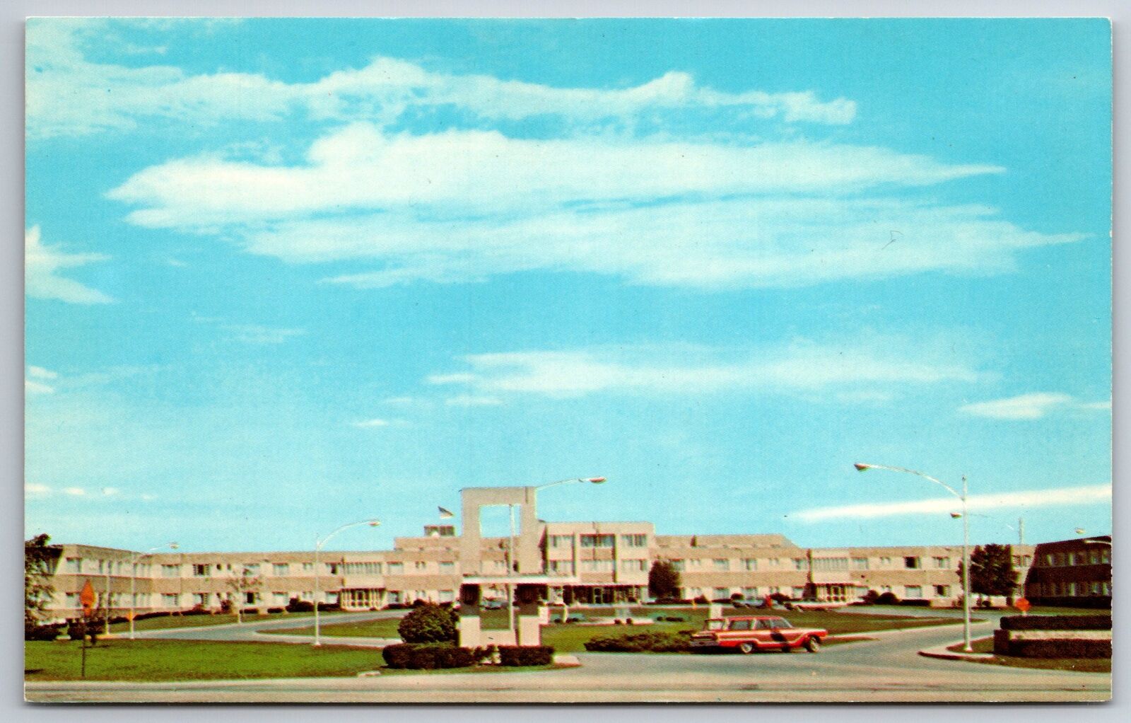 Franklin Indiana~United Methodist Retirement Home~1960s Postcard