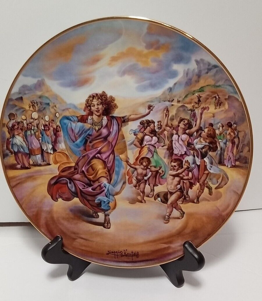 Royal Cornwall COLLECTOR PLATES THE PROMISED LAND -MIRIAM\'S SONG OF THANKSGIVING