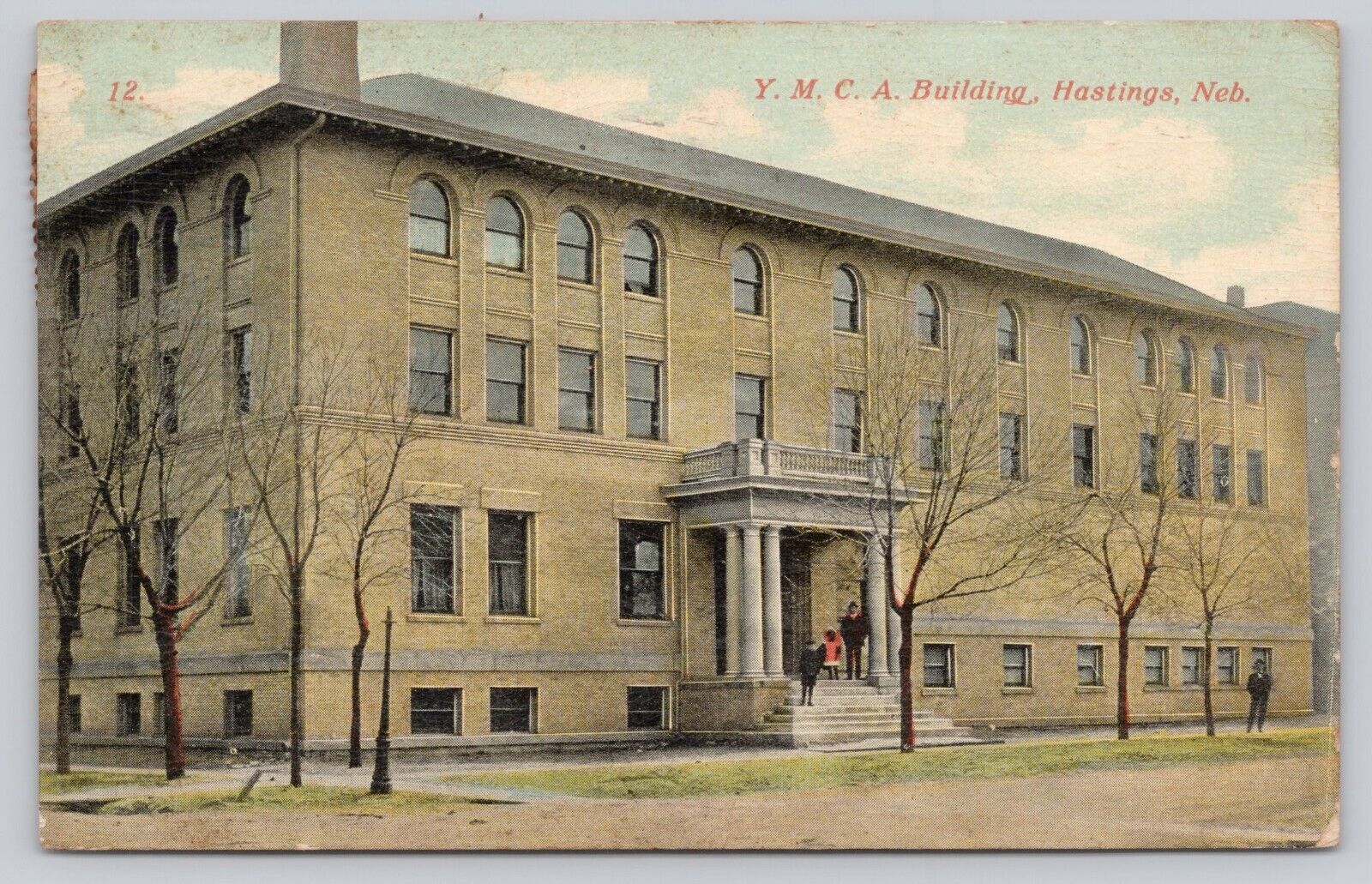 Postcard YMCA Building, Hastings Neb Exterior, Vintage C1911 *a7