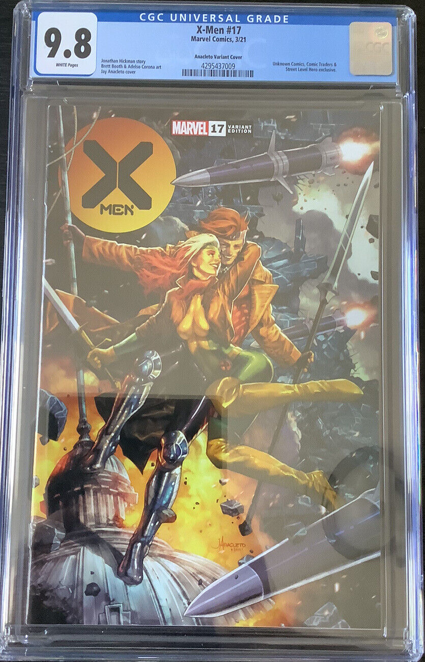 X-Men #17 CGC 9.8 Acacieto Variant Cover White Pages Marvel 2021 Comic Book