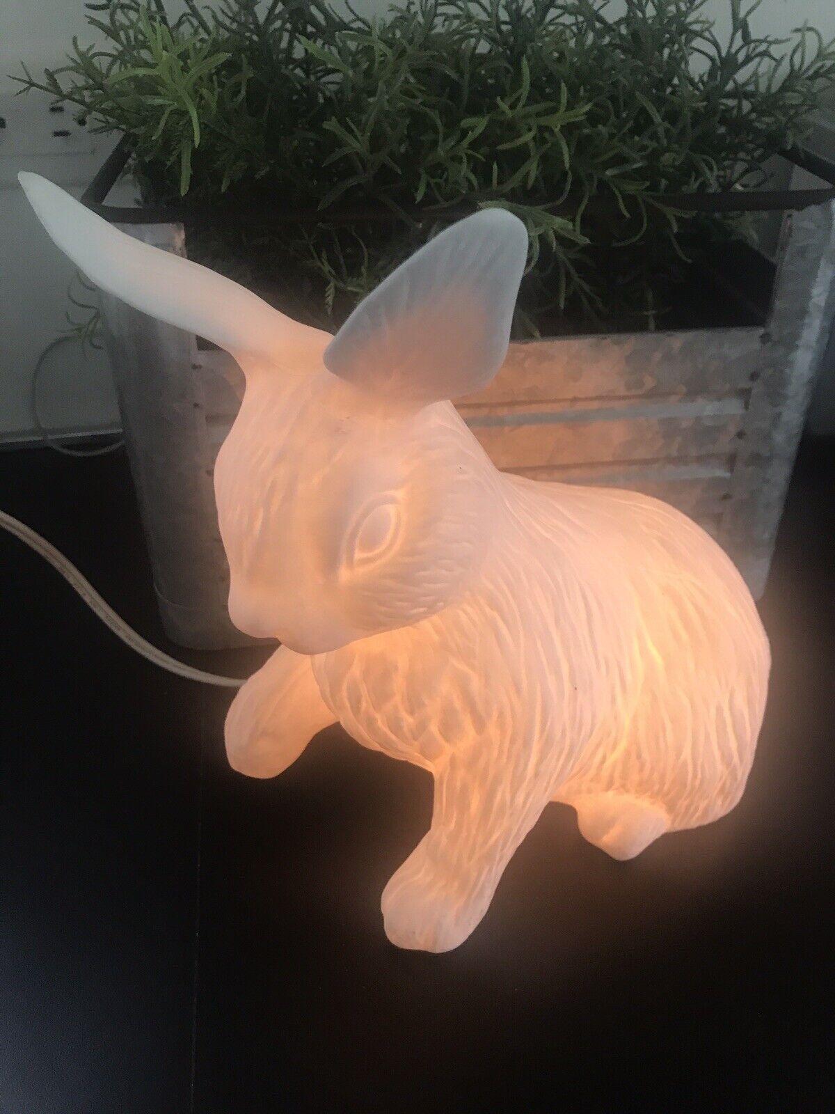 Anthropologie bunny rabbit lamp