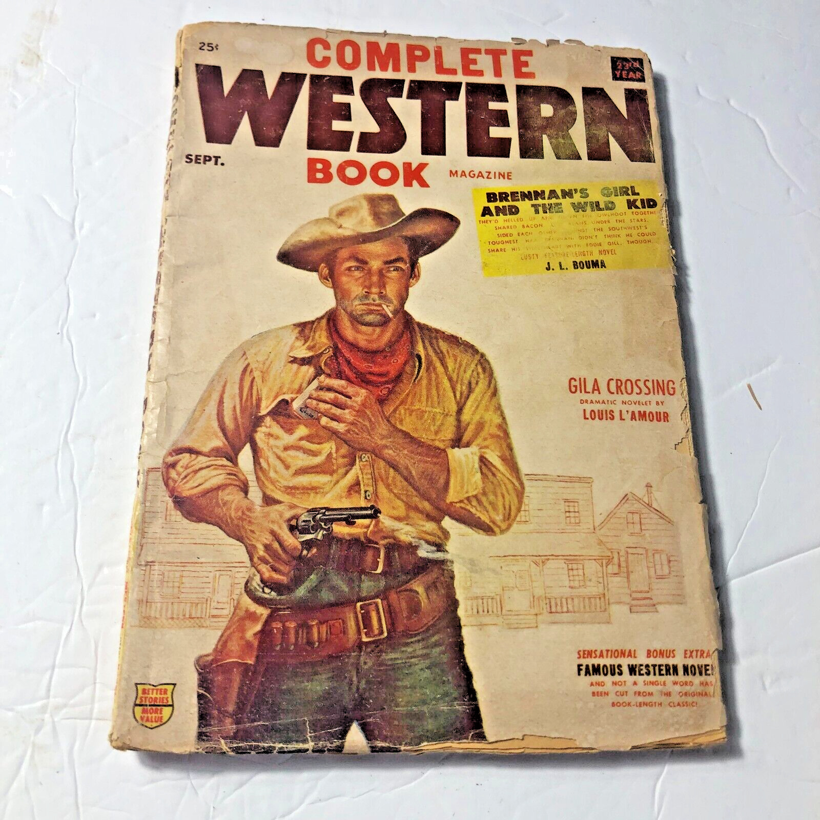 COMPLETE WESTERN BOOK, magazine September 1956, Vol 21 No 2, Louis L\'Amour