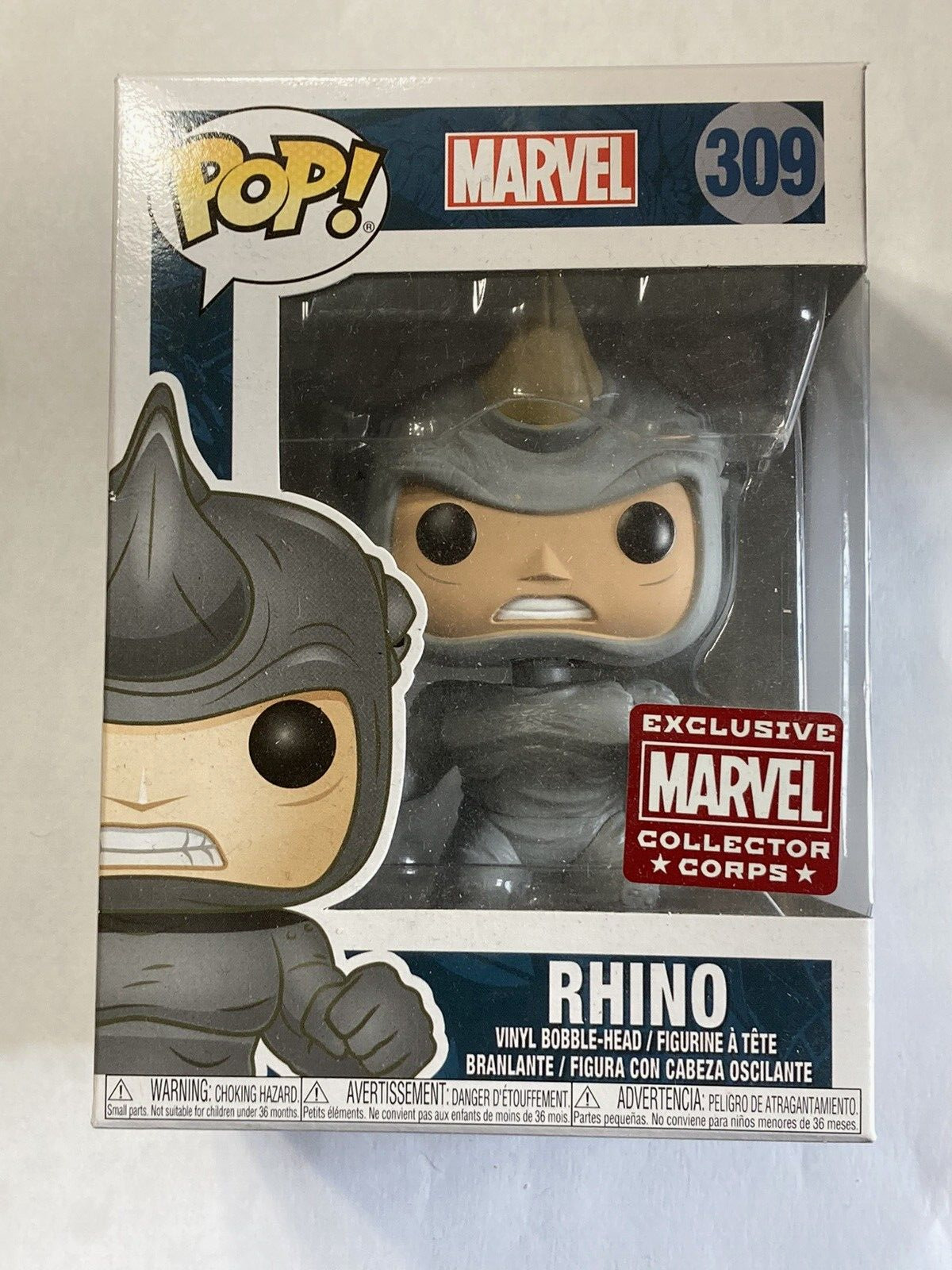 Funko Pop Rhino #309 Marvel Collector\'s Corp Exclusive
