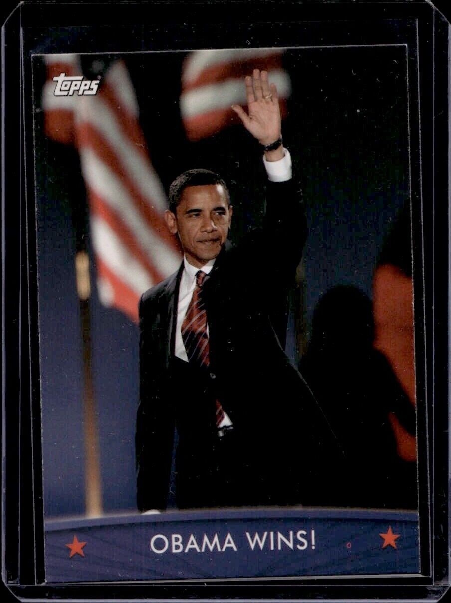 2008 Topps President Obama Inaugural Edition - Barack Obama - Obama Wins #64