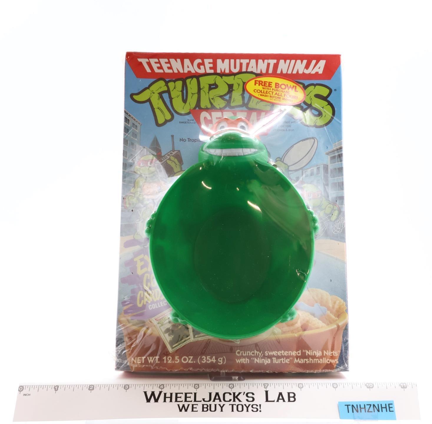 Cereal W/Michelangelo Bowl Teenage Mutant Ninja Turtles TMNT 1990 Ralston SEALED