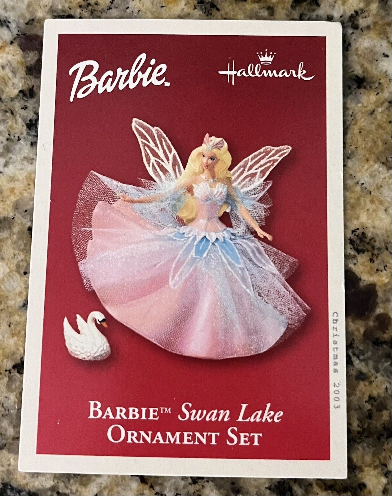 Hallmark 2003 Keepsake Ornament Barbie Swan Lake Ornament Set