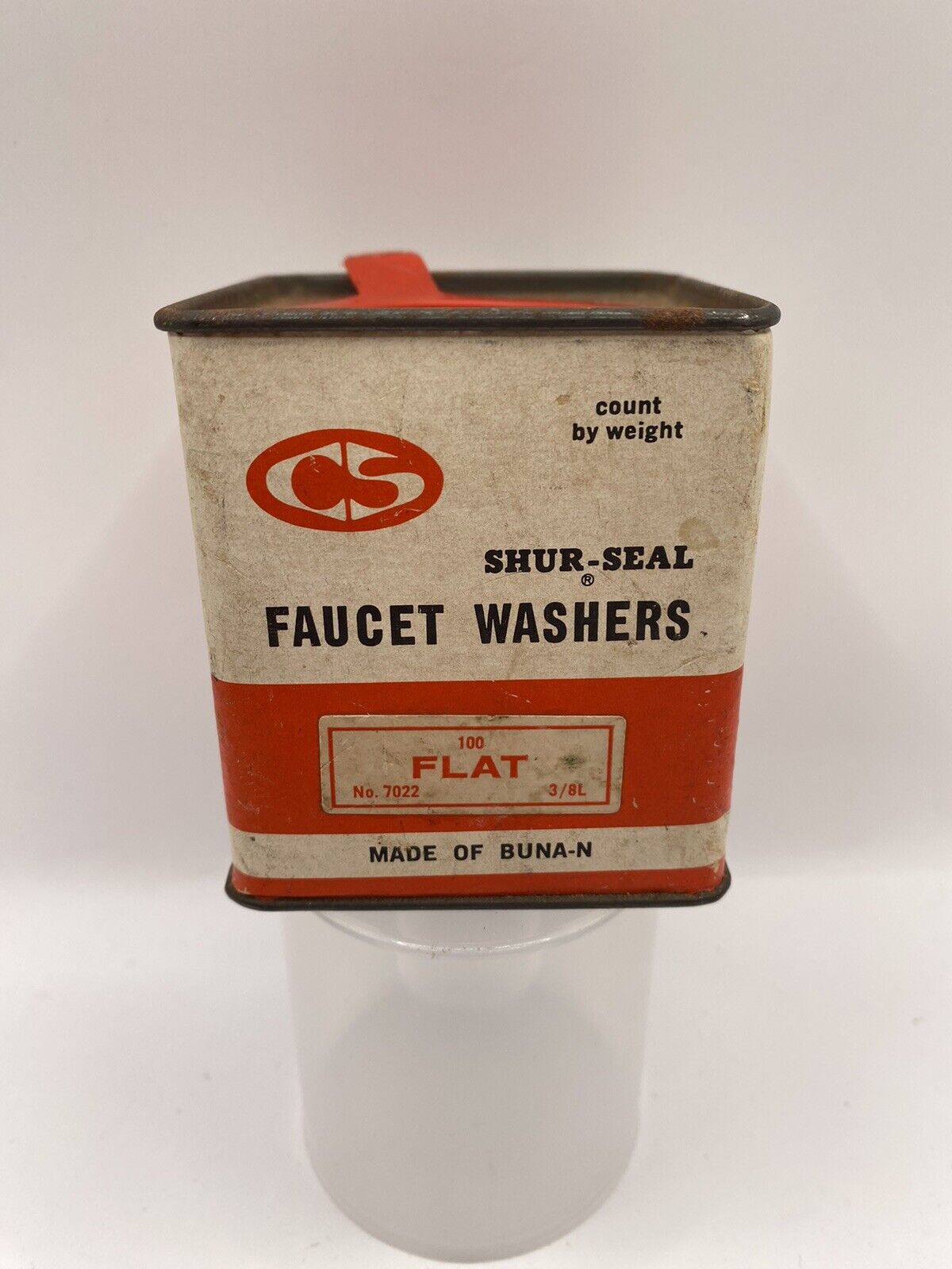 Vintage Tin Shur Seal Faucet Washers - Flat No. 7022 3/8L