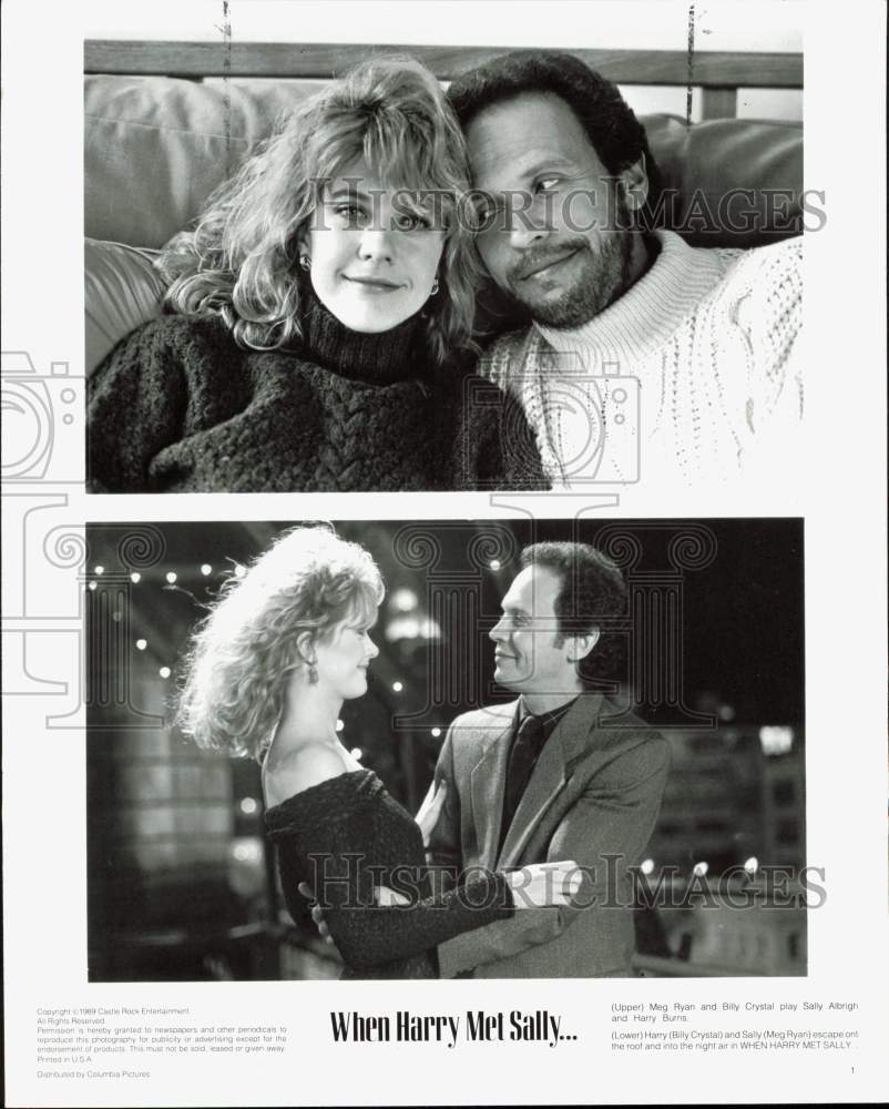 1989 Press Photo Meg Ryan and Billy Crystal in \