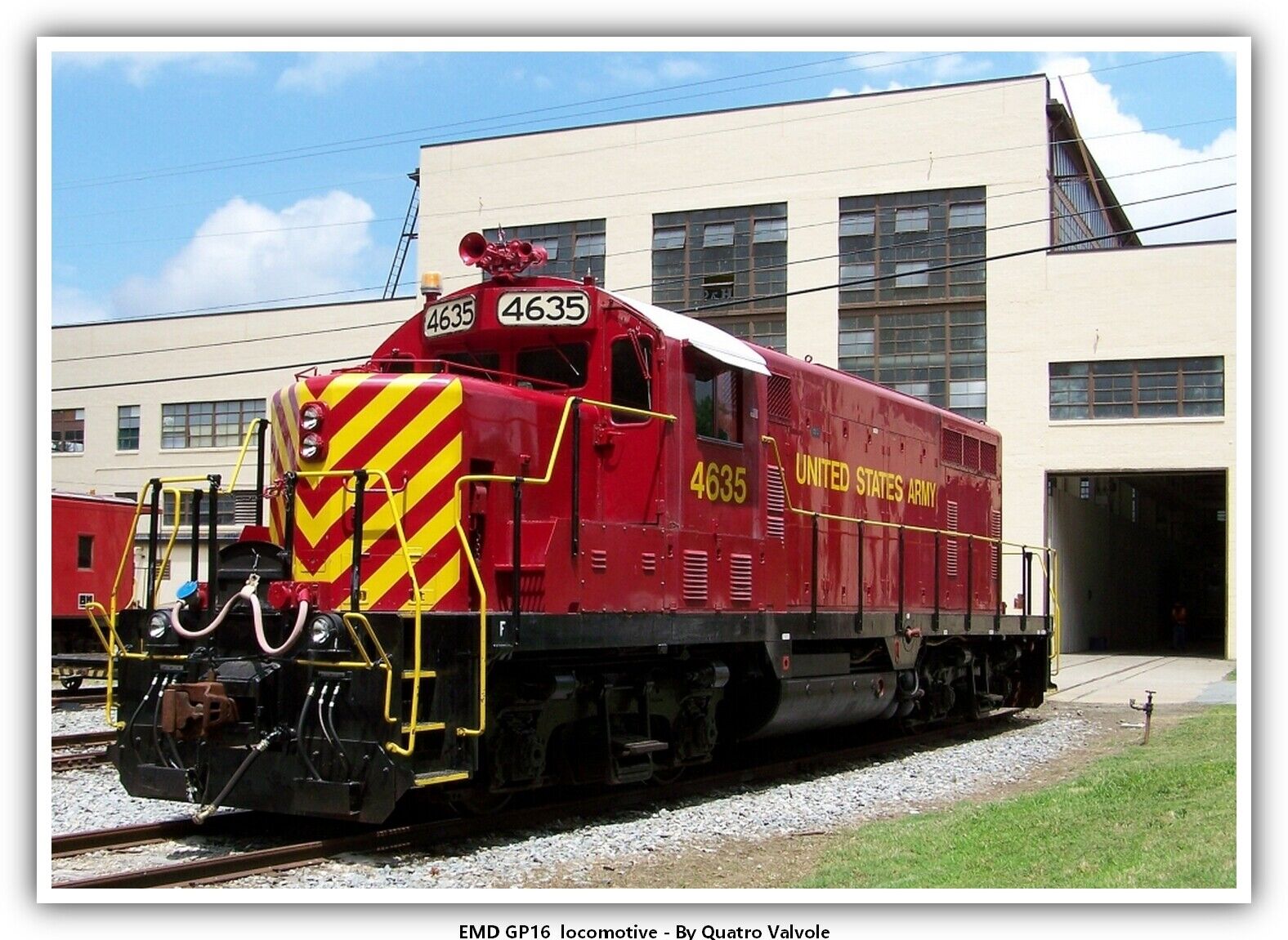 EMD GP16  railroad Train Railway
