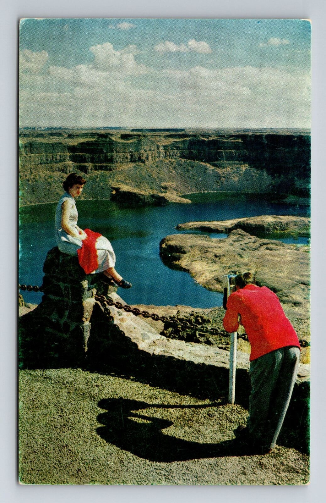 Olympia WA-Washington, Dry Falls State Park, Scenic, Vintage Postcard