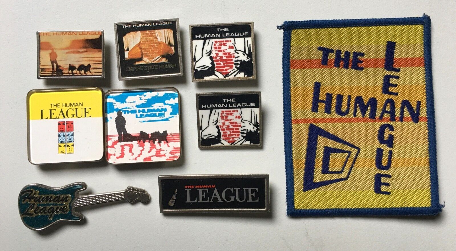 Human Leagues pins, badges, buttons, patch, vintage new wave, synth pop