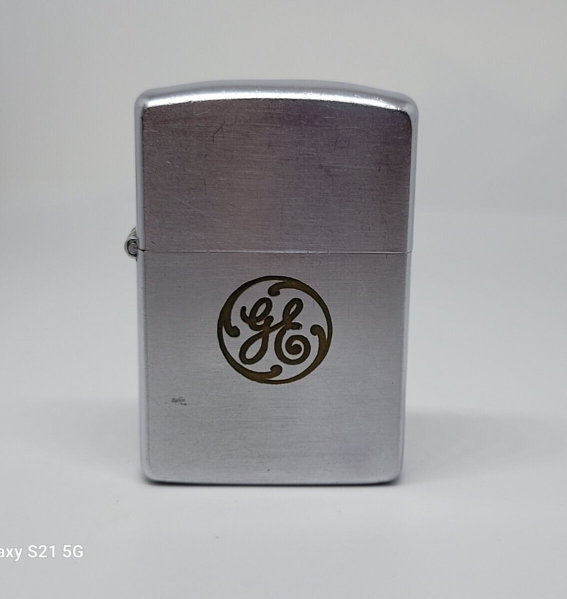 Vintage Zippo GE General Electric Lighter Pat# 2517191 USED 