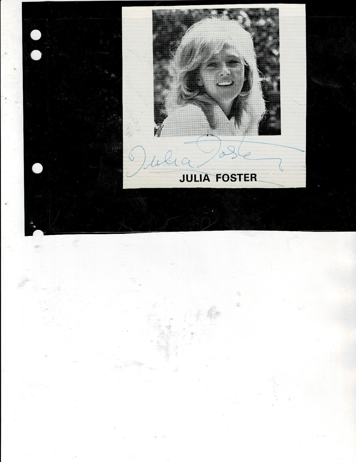 Doctor Who Series British Actress Julia Foster Autograph