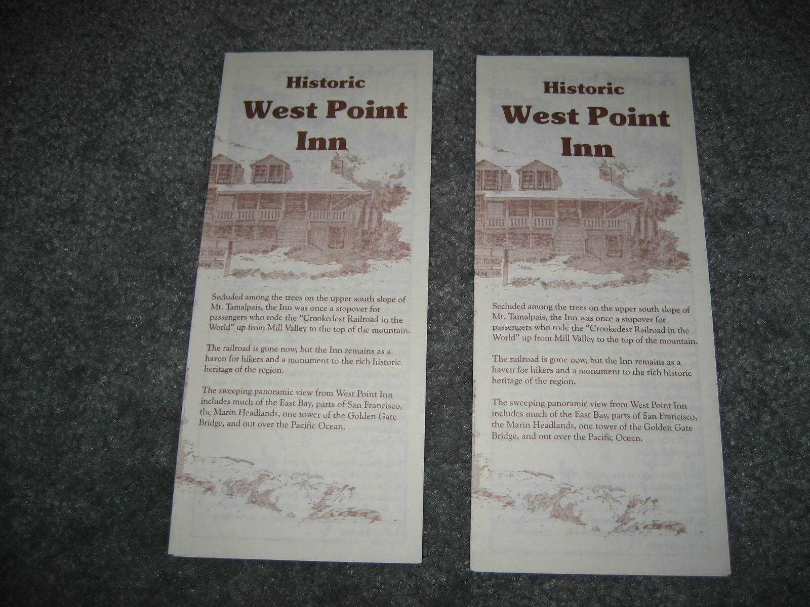 1970\'s Historic West Point Inn Brochure Pamphlets