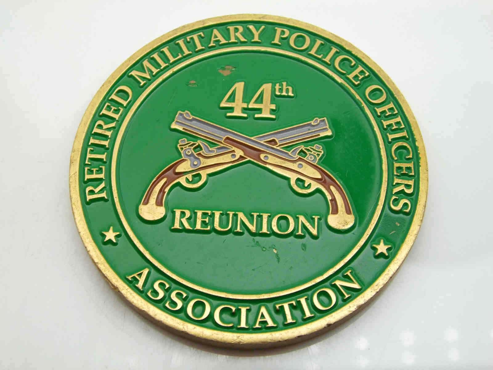 44TH REUNION RETIRED MILITARY POLICE OFFICERS ASSOCIATION CHALLENGE COIN