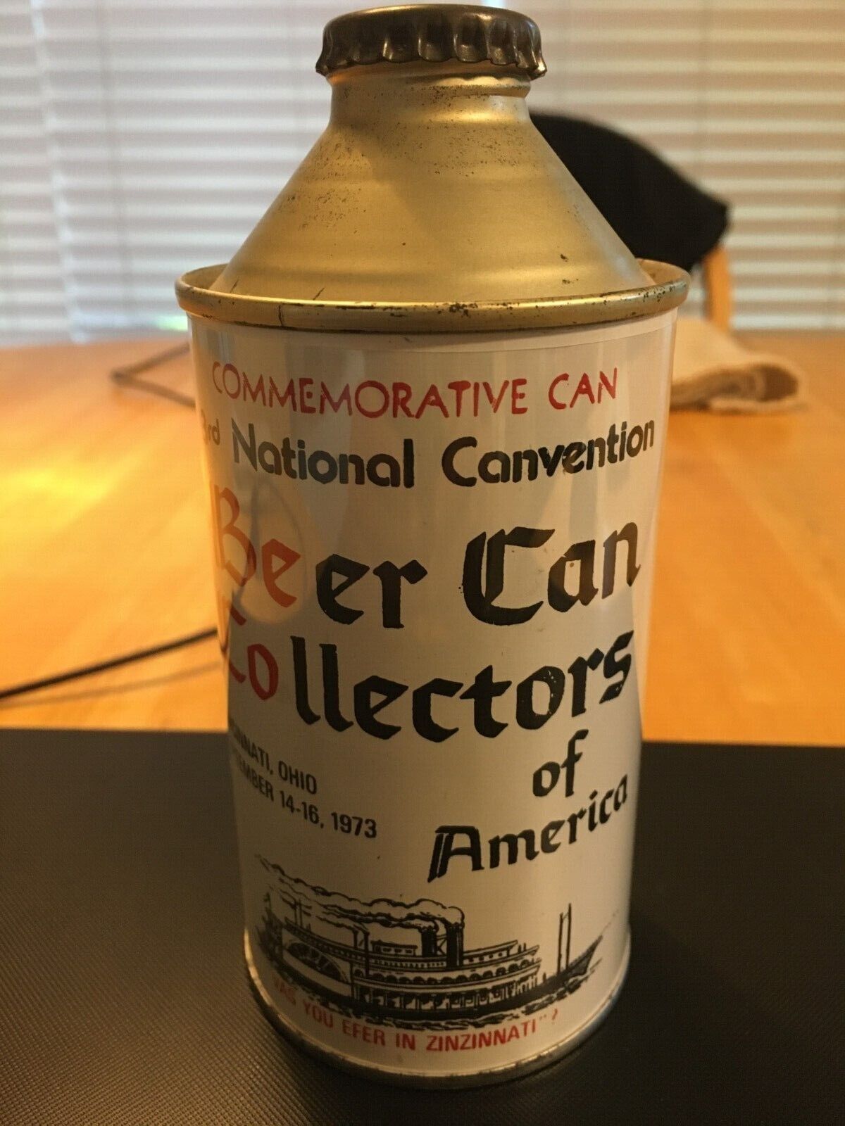 BCCA 3rdCanvention, Cincinnati, OH, 1973,  Commemorative Cone Top, Empty Air Can