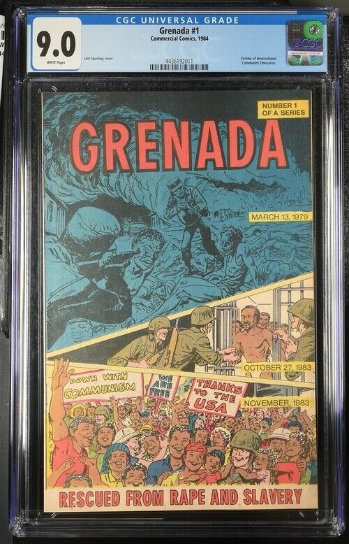 (1984) Grenada #1 CIA Giveaway File Copy CGC 9.0 Rare