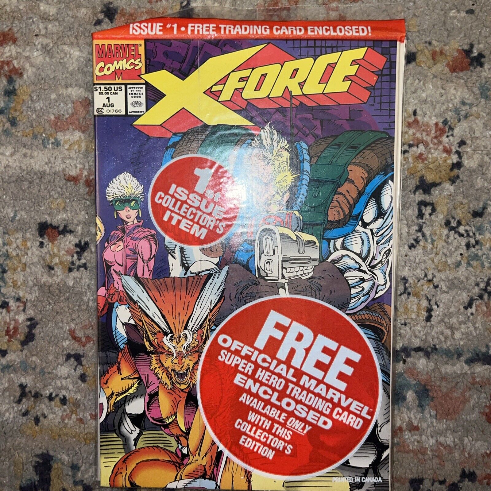 X-Force  # 1 - August 1991 - Marvel Comics - Sealed With DeadPool Card NM