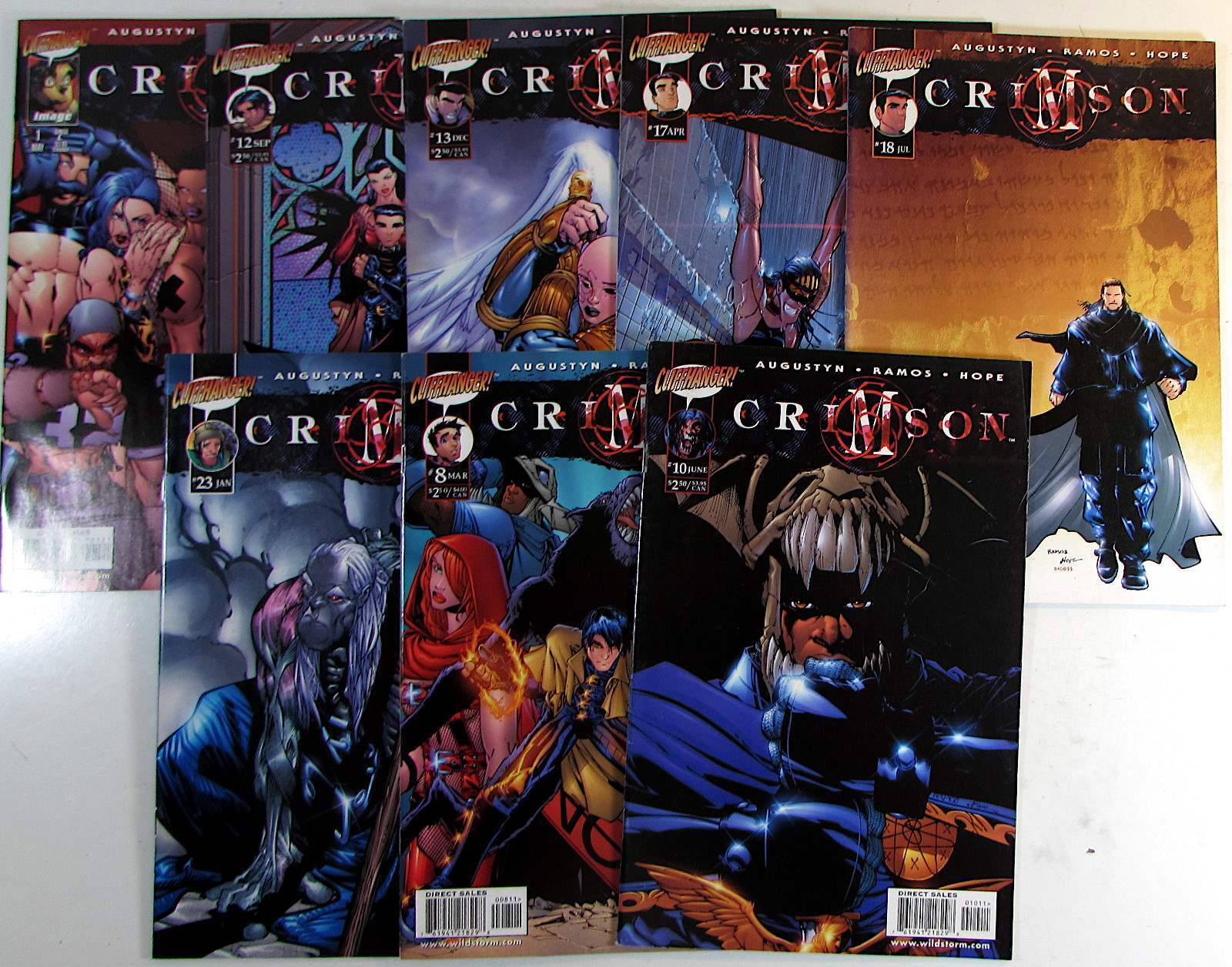 Crimson Lot of 8 #1b,12,13,17,18,23,8,10 Image (1999) Comic Books