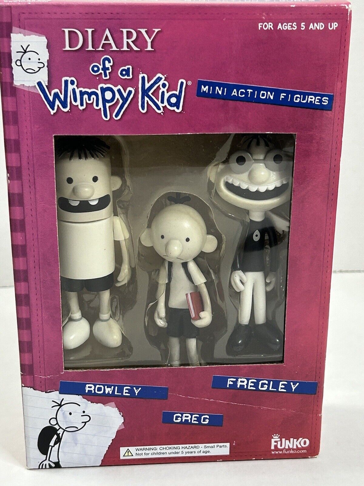 2011 Diary Of A Wimpy Kid Mini Action Figures - 3 Pack - Funko - NEW RARE