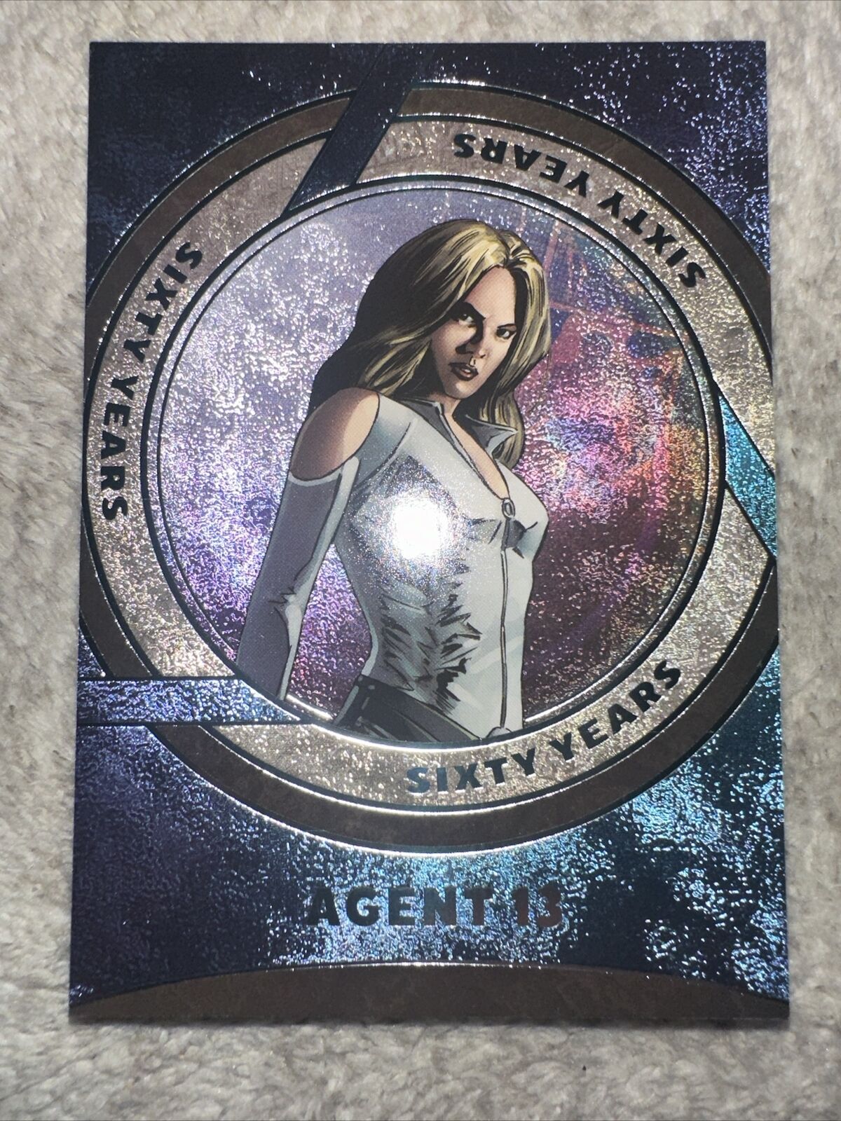 2023 Finding Unicorn Marvel 60 Years Anniversary Agent 13 Blue Foil 06/25