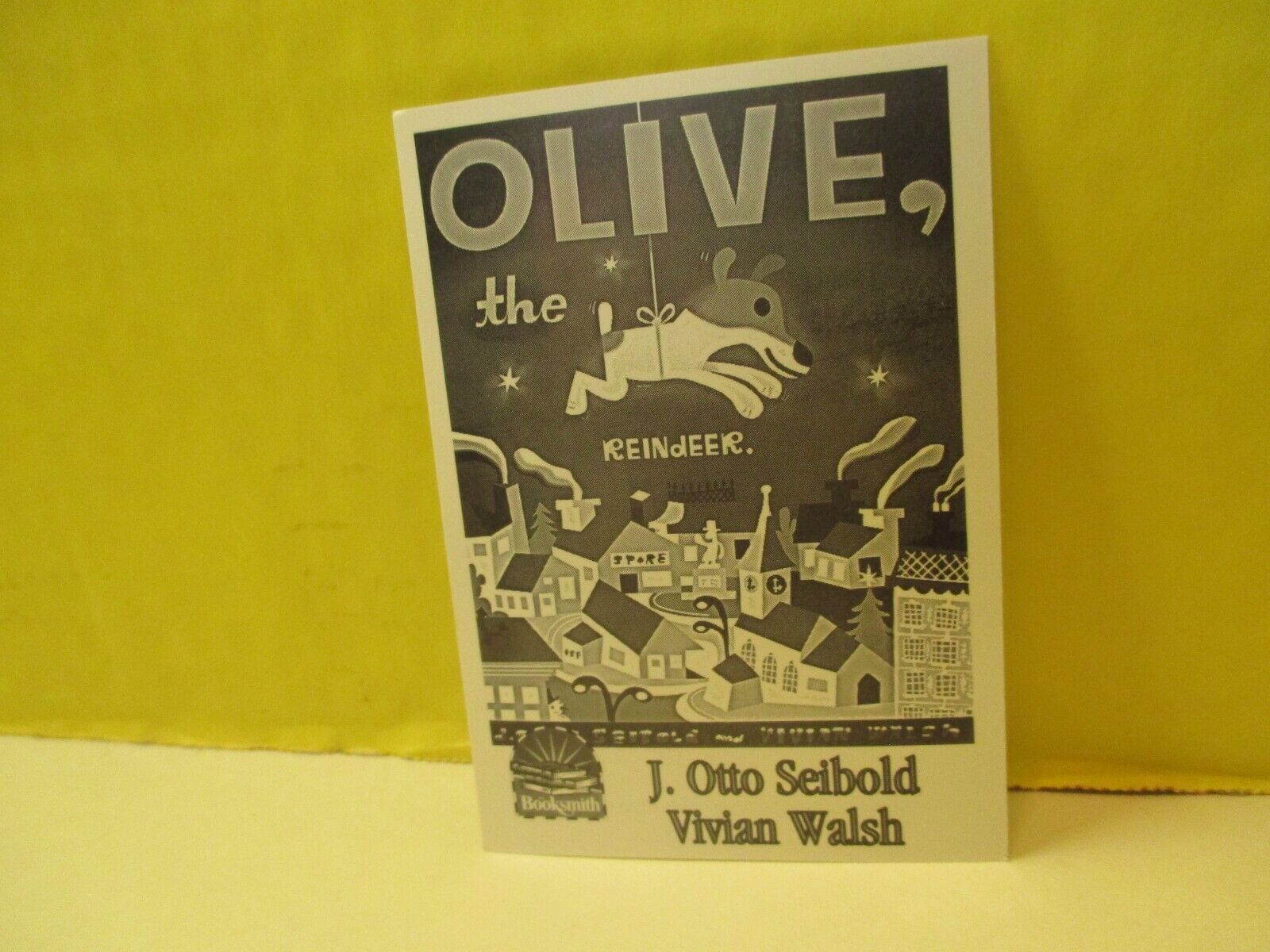 Booksmith Author Trading Card #220 J. OTTO SEIBOLD & VIVIAN WALSH 1997 OLIVE