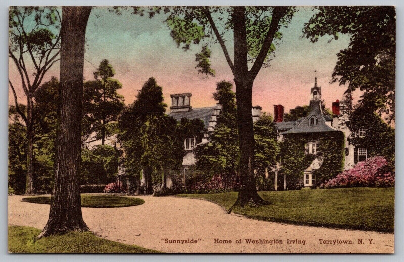 Sunnyside Washington Irving Tarrytown New York Postcard