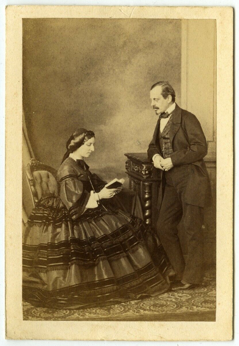 1860-70 CDV. Mr. and Mrs. Ulric Perrot. The Military and Politician (1808-74)?