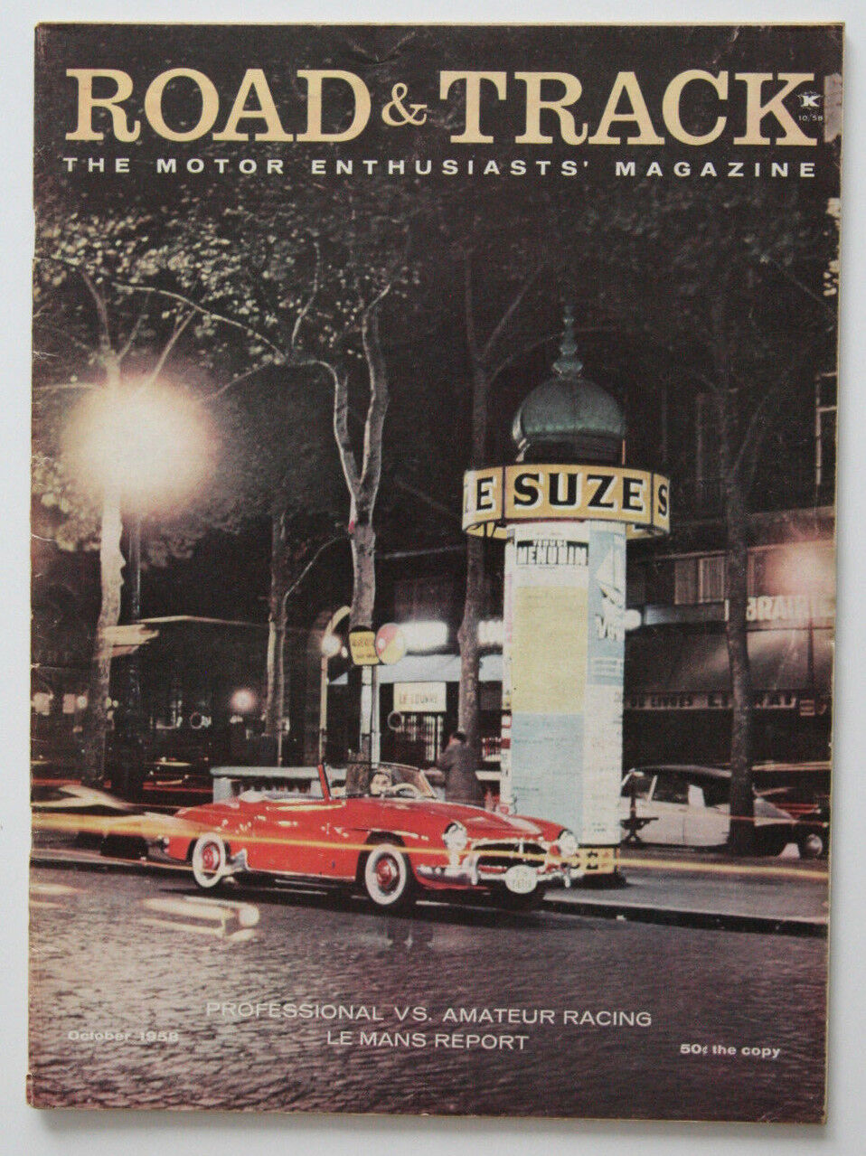 ROAD and TRACK October 1958 Auto Union Ace Bristol Volvo Mercedes ST2003000418