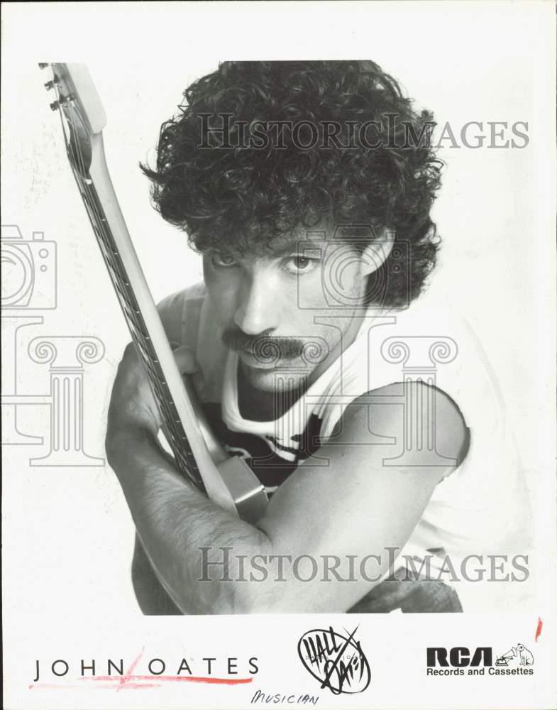 1985 Press Photo Musician John Oates, Hall & Oates - hpp45401