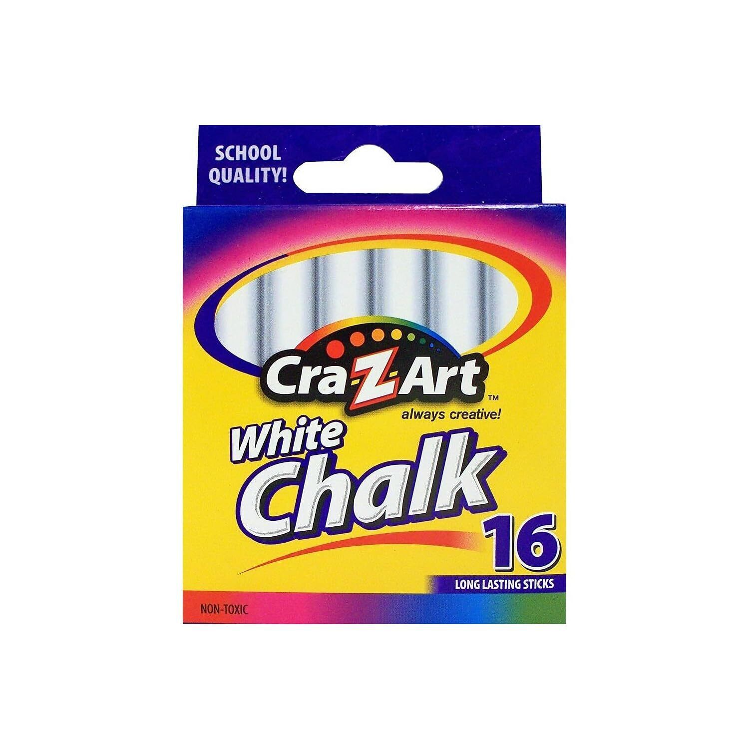 Cra-Z-Art Classroom Chalk White Pack Of 16 Pieces