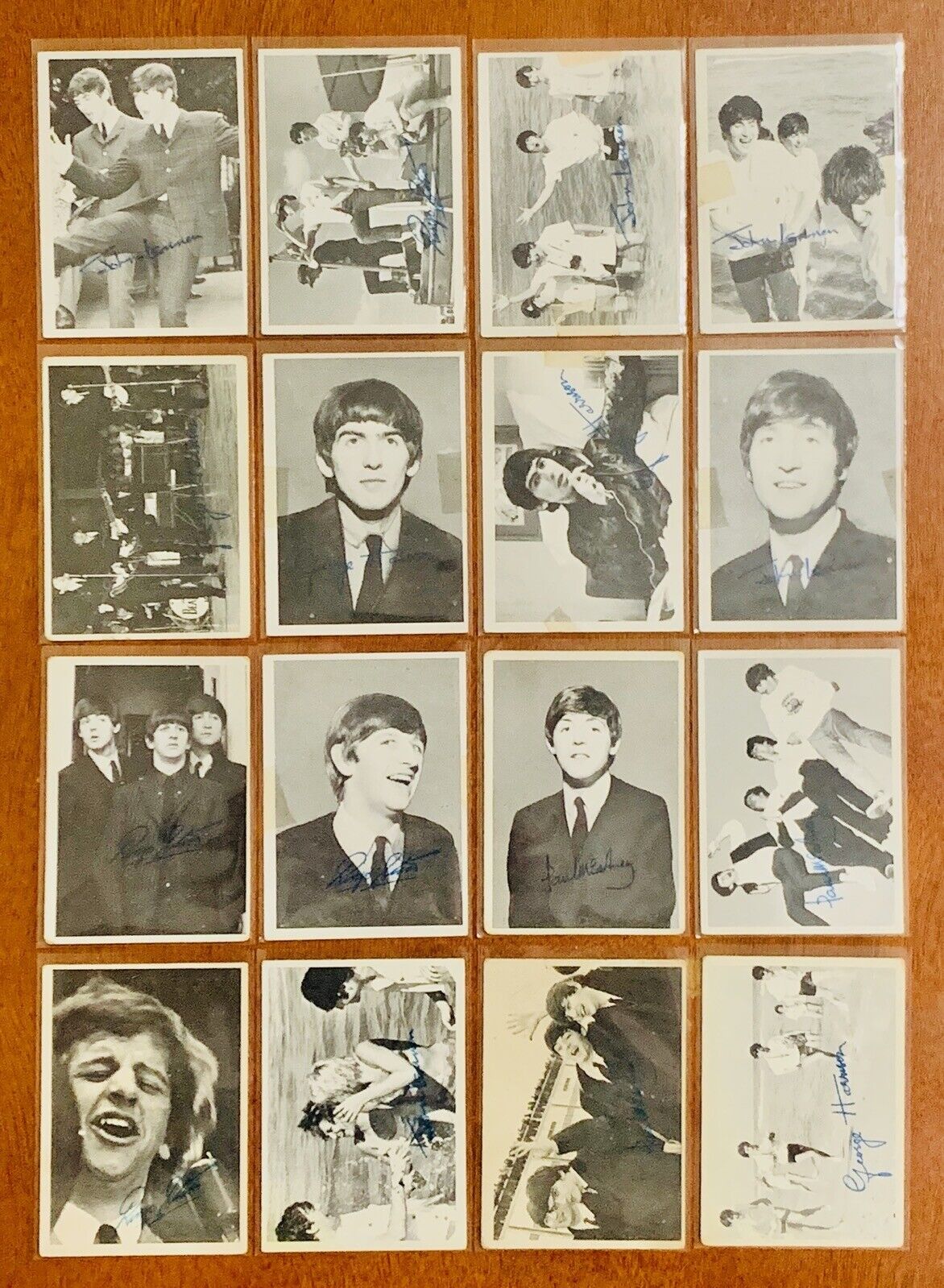 1964 Topps Beatles Black & White Series 3 Low Grade Lot (16) – PR/GD