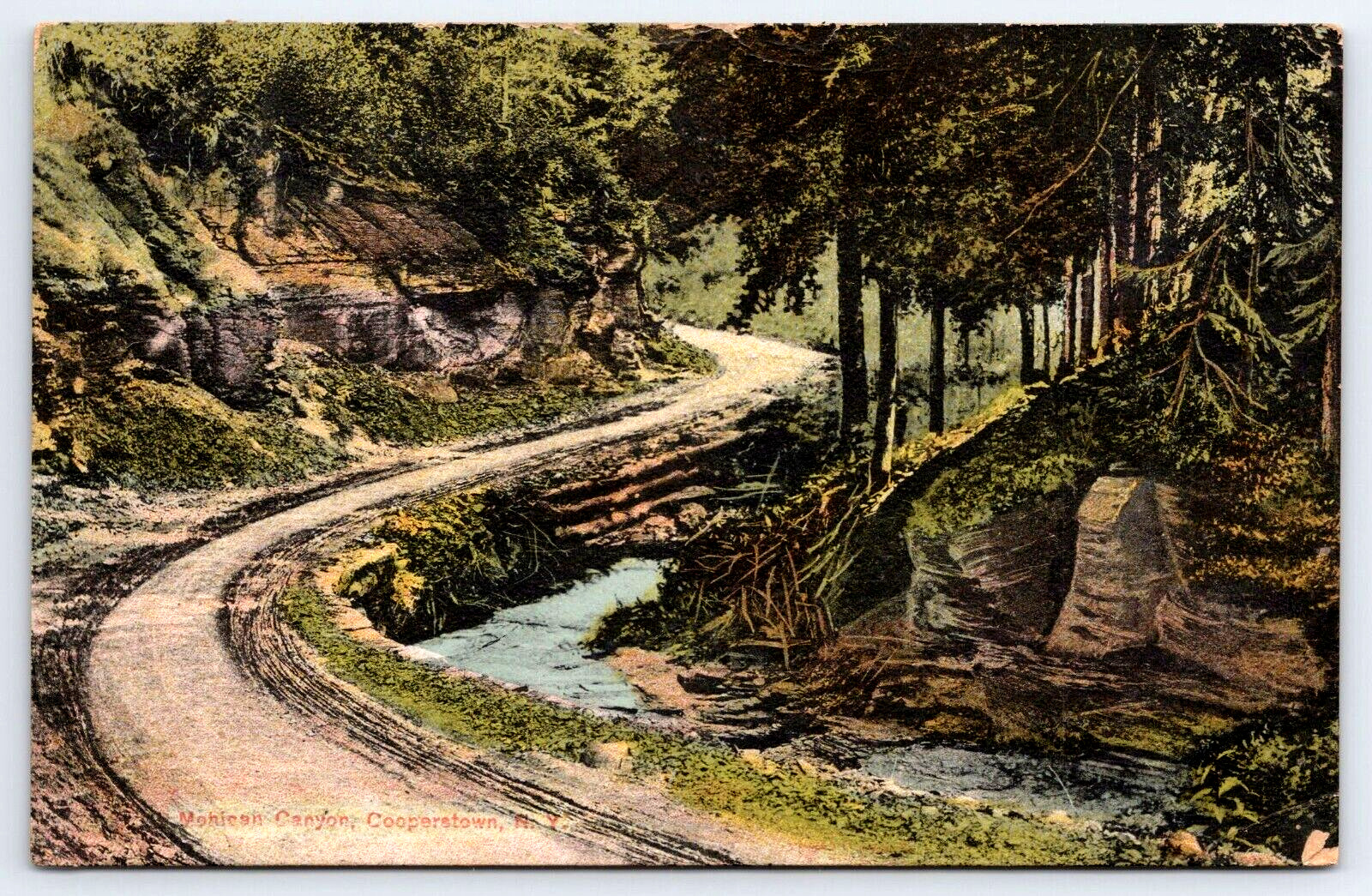 Postcard Cooperstown New York Mohican Canyon