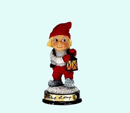 Tomte boy with lantern limited edition from the works of Rolf Lidberg
