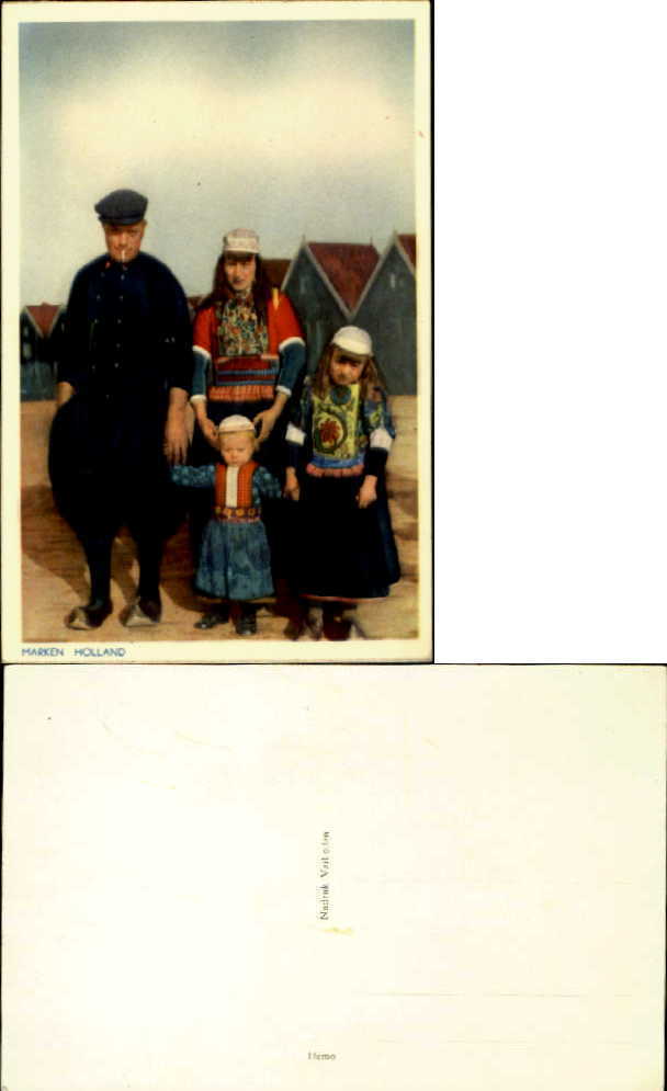 Marken Holland Netherlands types costume family