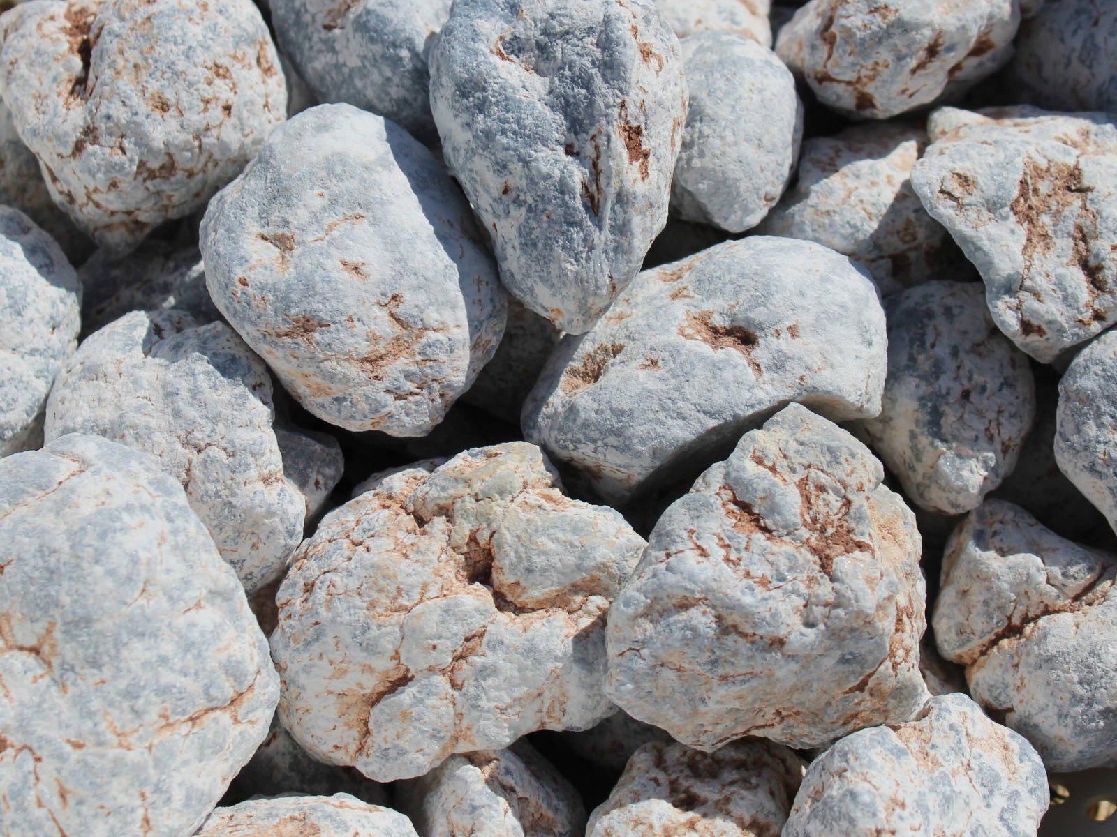 Angelite - Rough Rocks from Peru for Tumbling - Bulk Wholesale 1LB options