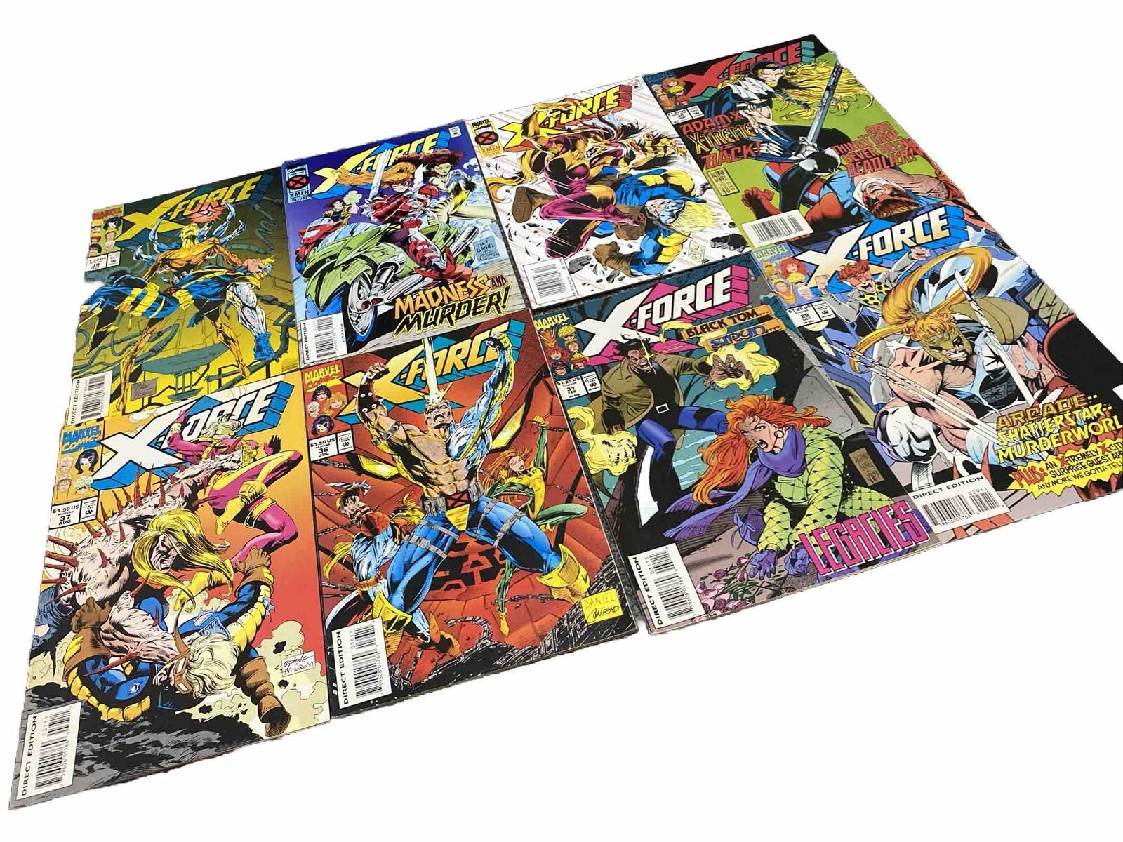 X-Force #29 30 31 36 37 39 40 41 (1st Series) (lot of 8)  MARVEL Comics 1993-94
