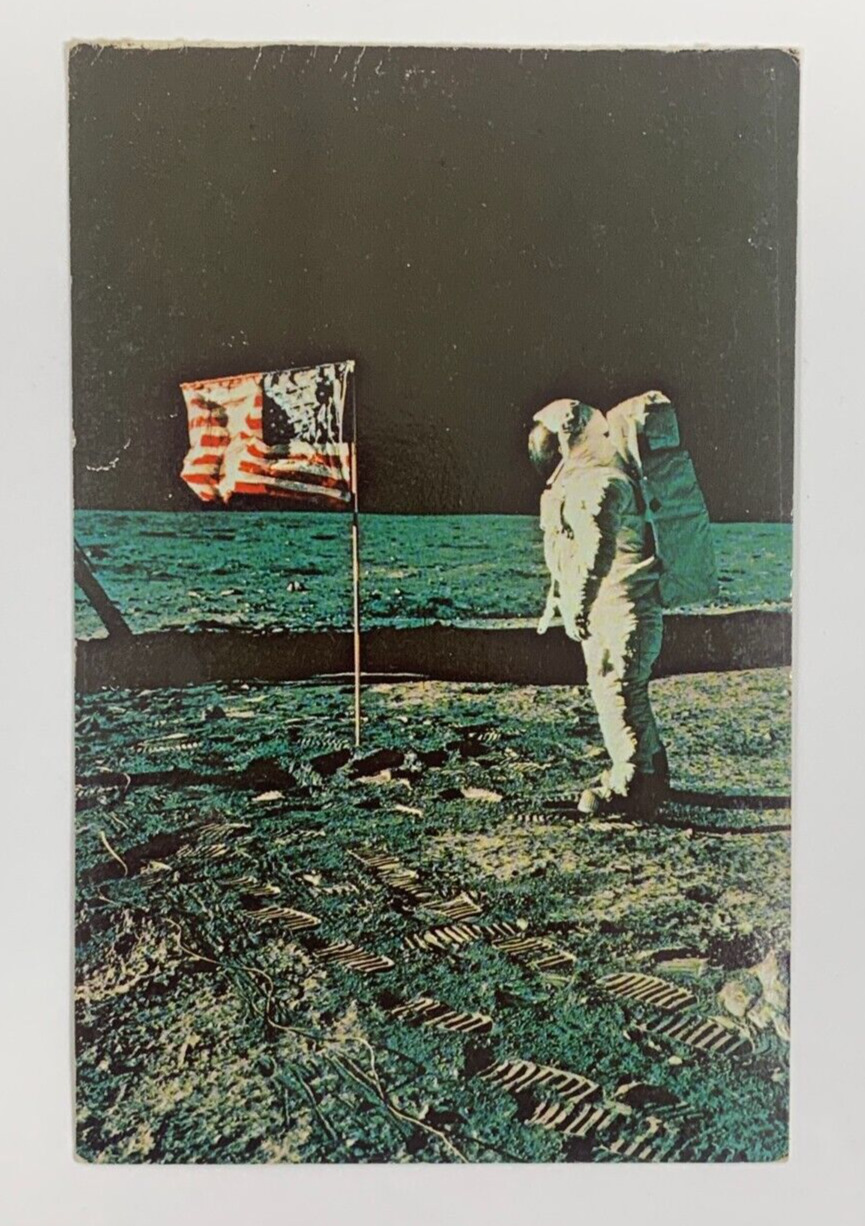 Astronaut Aldrin Apollo 11 EVA John F. Kennedy Space Center NASA Postcard