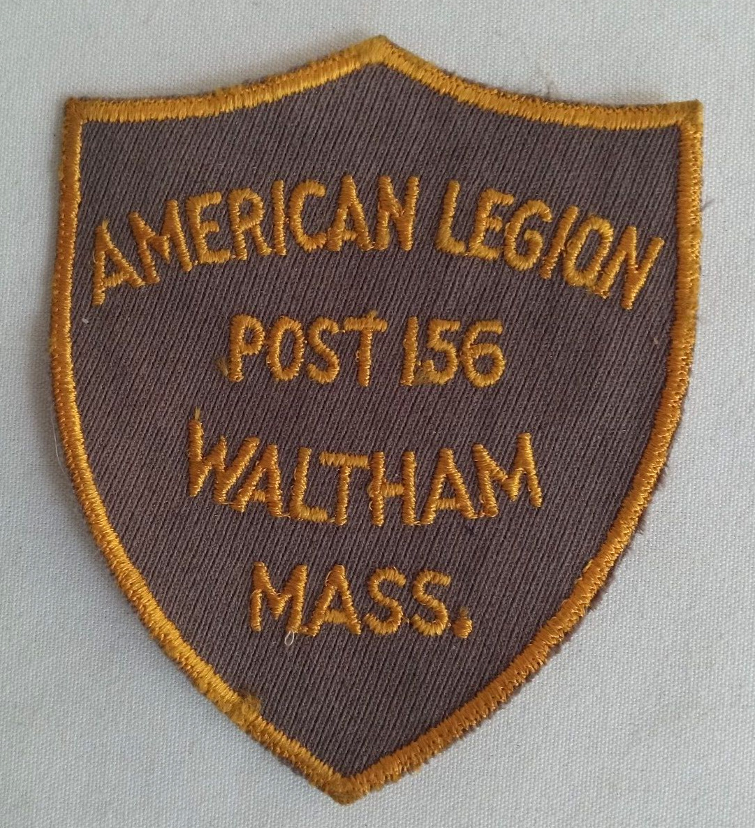 Vintage AMERICAN LEGION, Post 156 Patch-Waltham Mass./ Collectible