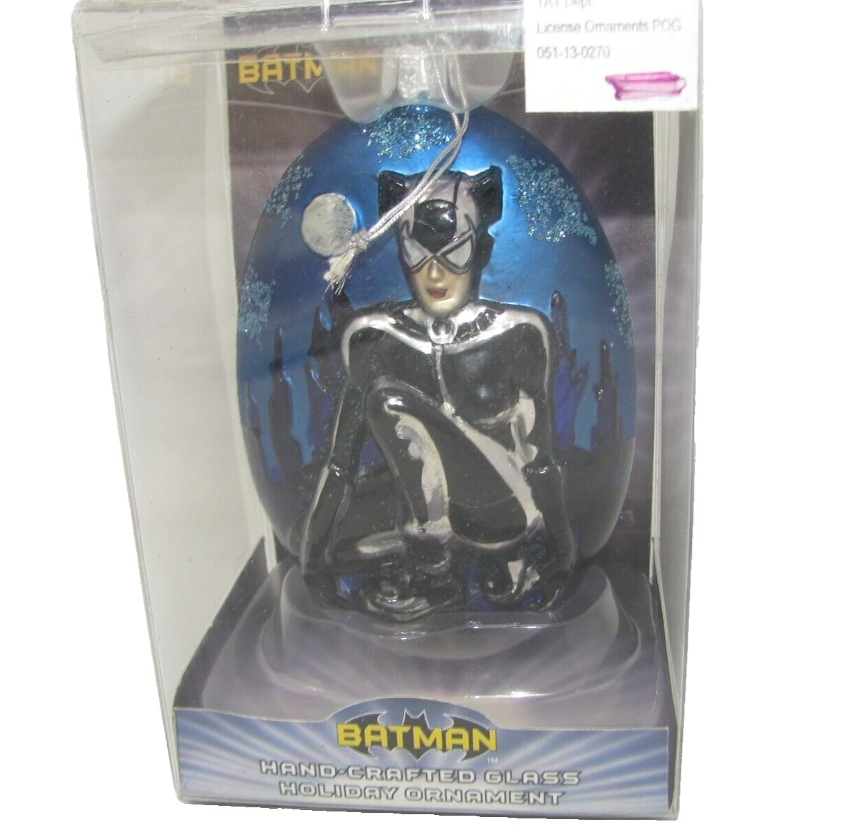 Kurt S. Adler Mercury Glass Ornament Batman CATWOMAN DC Comic Christmas Xmas 5.5