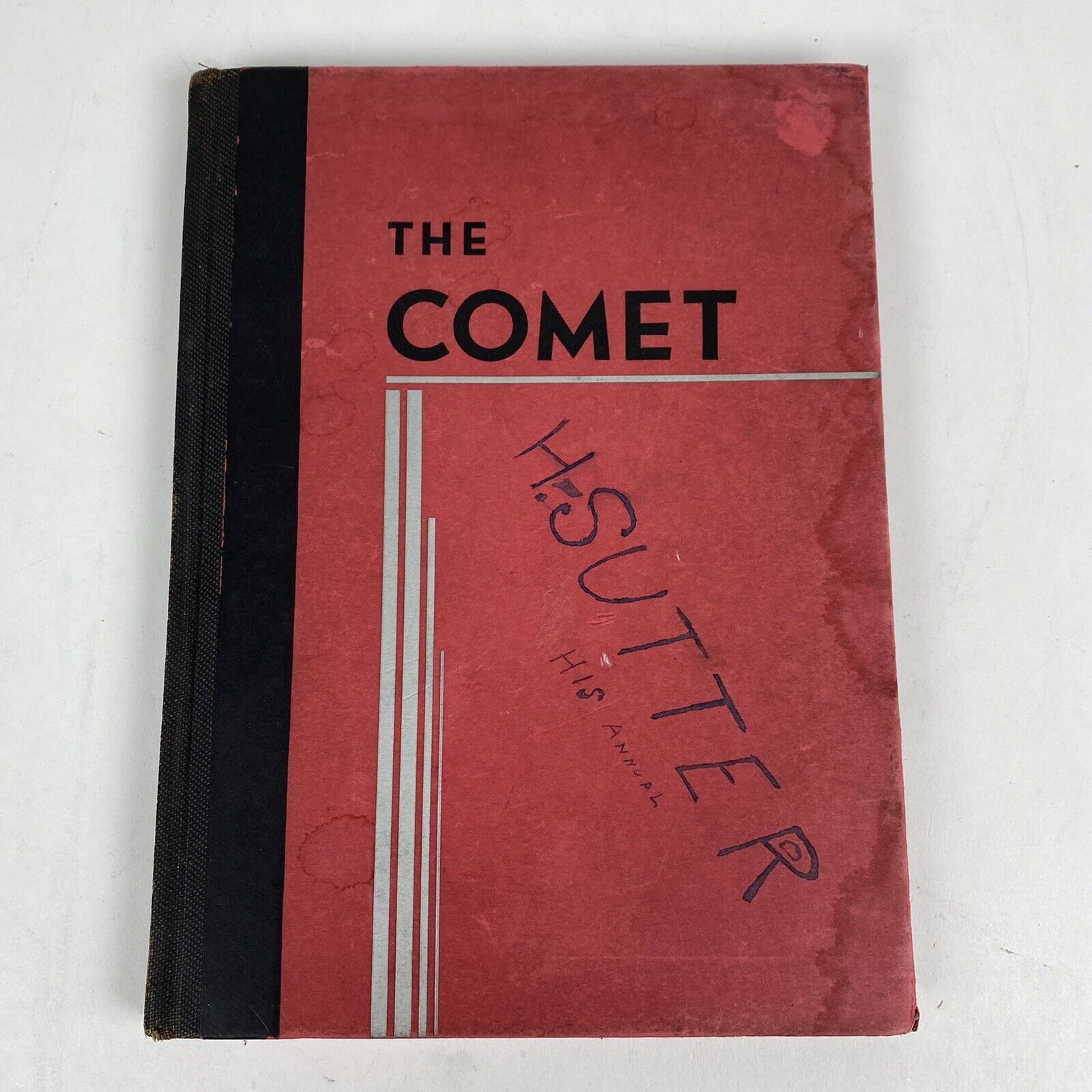 Vtg 1933 High School Yearbook The Comet West Div. Milwaukee Wisconsin Genealogy