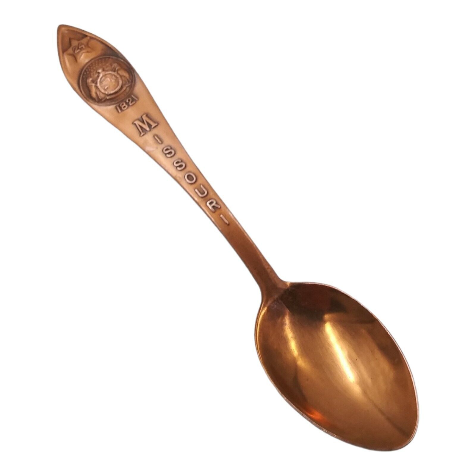 Vintage Missouri Souvenir Spoon US State Collectible Copper