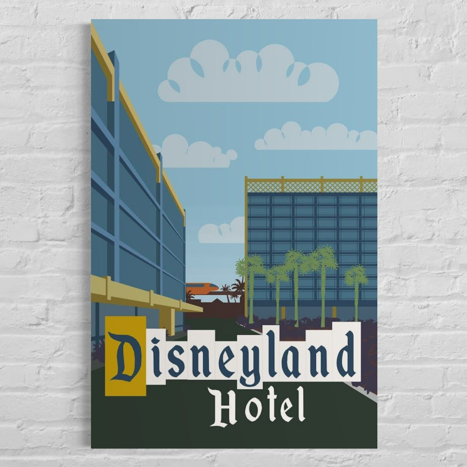 Disneyland Hotel Resort Poster Print Art